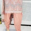 Nazon Brand 05-PEACH - Stitched 3 Piece Dress - Image 3