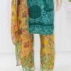 Lawn - Myrtle Green/ Dirk Gold Color - NB-6110 - Image 3