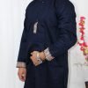 NazonBrand - Panjabi - Dark Blue Color - NBDB-7005 - Image 3