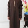 NazonBrand - Kids Panjabi - Black Coffee - NBKP-7015