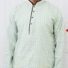 NazonBrand - Panjabi - Light Cream Blue Color - NBLBC-7011 - Image 2