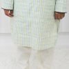 NazonBrand - Panjabi - Light Cream Blue Color - NBLBC-7011 - Image 4
