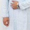 NazonBrand - Panjabi - Light Blue Color - NBNB-7003 - Image 4