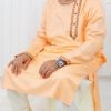 NazonBrand - Panjabi - Peach Color - NBP-7002 - Image 4