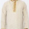 NazonBrand - Panjabi - Cream Color - NBPC-7001 - Image 2