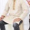 NazonBrand - Panjabi - Cream Color - NBPC-7001 - Image 4