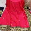 Party Wear Saree - Pink - Image 2