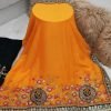Party Wear Saree - Light Orange - Image 2