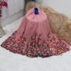 Party Wear Saree - Light Pink - Image 2