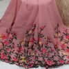 Party Wear Saree - Light Pink - Image 3