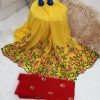 Party Wear Saree - Yellow