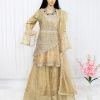 NazonBrand-PartyLehenga Gold Color – NPL8001