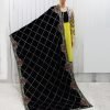 Nazon Brand – Pakistani Velvet Shawl- Black Color- NBPVS-8804