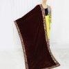 Nazon Brand – Pakistani Velvet Shawl- Dark Maron Color- NBPVS-8813