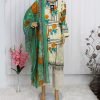 Pakistani Lawn -  Cream Color - NBPL-6126