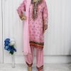 Organza Party Dress-  Pink Color - NBOPD-8005