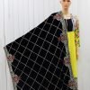 Nazon Brand – Pakistani Velvet Shawl- Black Color- NBPVS-8804