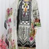 Pakistani Lawn -   Cream And Black Color - NBPL-6125 - Image 2