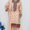 Organza Party Dress-  Peach Color - NBOPD-8004 - Image 2