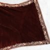 Nazon Brand – Pakistani Velvet Shawl- Dark Maron Color- NBPVS-8813