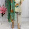 Pakistani Lawn -  Cream Color - NBPL-6126 - Image 3