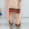 Organza Party Dress-  Peach Color - NBOPD-8004 - Image 3