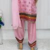 Organza Party Dress-  Pink Color - NBOPD-8005 - Image 3