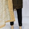 Organza Party Dress- Black Color - NBOPD-8009 - Image 3