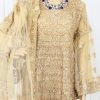 NazonBrand-PartyLong Dress Gold Color – NPLD9001