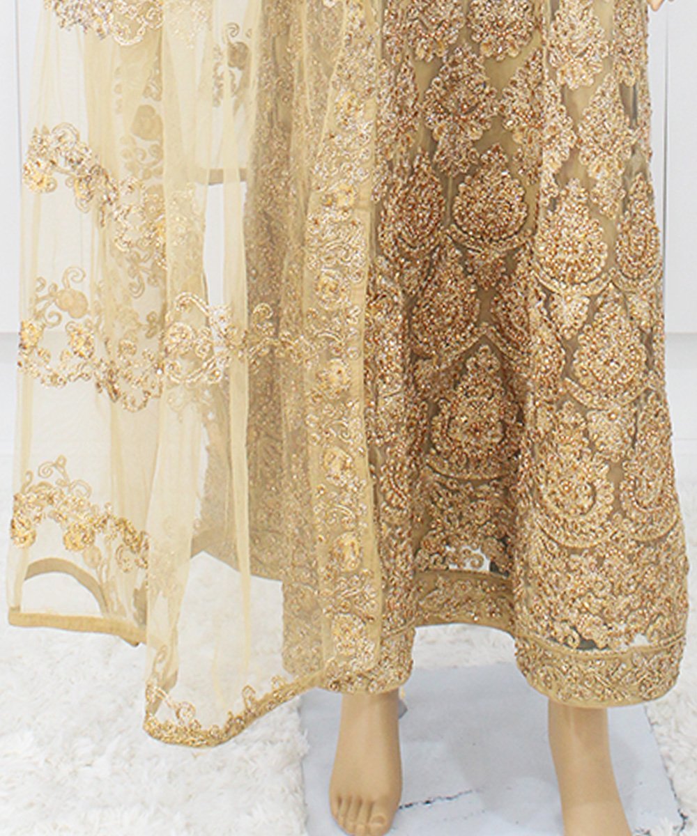 NazonBrand-PartyLong Dress Gold Color – NPLD9001