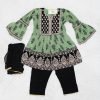 Kids dress-Dark Green Color-NBKD-21552