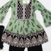 Kids dress-Dark Green Color-NBKD-21552