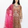 Long Dress- Pink and Caramel Color – NPLD9002