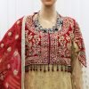 Bridal Dresses- Cream and Red Color – NPBLD9003