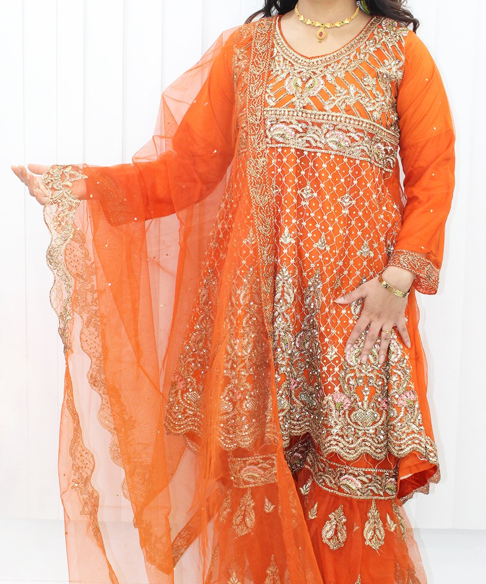 Designer Punjabi Sharara Suits for Plum Colour | Sarara Dress Party Wear