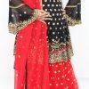 NazonBrand Party Lehenga – Black and Red – NBPD-5008