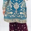 NazonBrand Party Sarara Dress – Blue and Purple Color – NBPD-50010