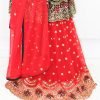 NazonBrand Party Lehenga – Black and Red – NBPD-5008