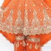 NazonBrand Party Sarara Dress – Gold And Orange Color – NBPD-5007