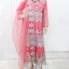 NazonBrand- Party Long Dress Pink color – NPLD9007