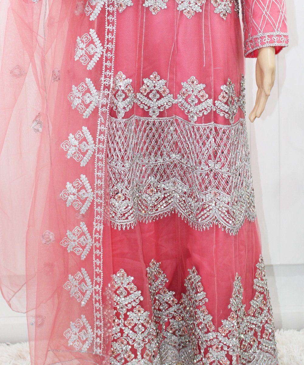 NazonBrand- Party Long Dress Pink color – NPLD9007
