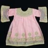 Kids Pakistani Party Dress- Baby Pink and Golden- NBKPD21556-2