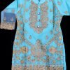Kids Sharara Dress-Peach and Paste Color-NBKD21553-5