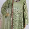 Net Embroidered Long Maxi Suit – NBLM-188807