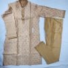 PANJABI SHERWANI STYLE WITH PAJAMA GOLD COLOR - NB5018 - Image 4