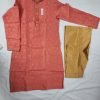 PANJABI SHERWANI STYLE WITH PAJAMA DARK PINK  COLOR - NB5016 - Image 4