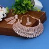 White Color American Diamond Necklaces Set - NB5041 - Image 2