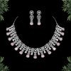 Pink Color American Diamond Necklaces Set - NB5125 - Image 2