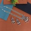 Black Color American Diamond Necklaces Set - NB5060 - Image 2