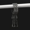 Black Color Oxidised Bangle Set: 2.6 - NB5101 - Image 2